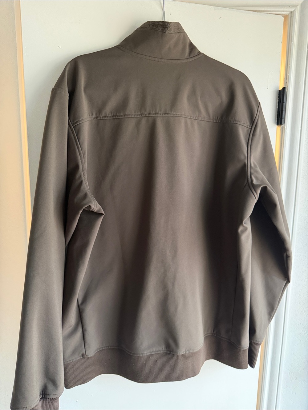 Simms Men's Brown Softshell Zip-Front Performance Jacket - Picture 3 of 3